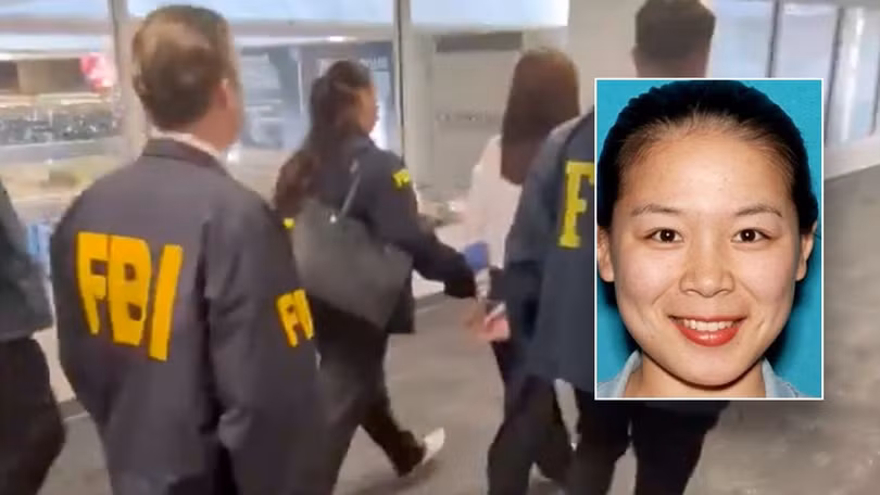 Trương Uyển Oanh bị FBI bắt giữ tại sân bay quốc tế Los Angeles hôm 4/10. Ảnh: Foxnews.