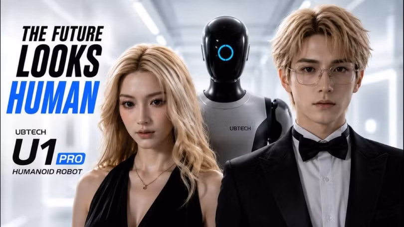 Hai phiên bản nam, nữ của robot U1 của UBTech dự kiến sẽ chính thức bán vào ngày 30/6. Ảnh: UBTech.