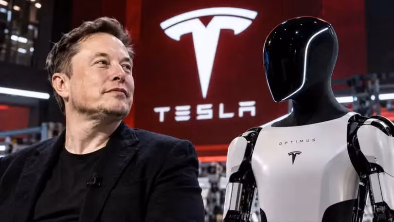 CEO Elon Musk: Robot hình người Optimus và mẫu taxi tự lái Cybercab sẽ chiếm phần lớn giá trị của Tesla trong tương lai. Ảnh: Sohu.