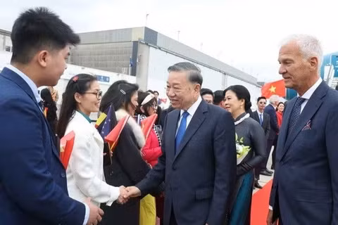 Tổng bí thư, Chủ tịch nước Tô Lâm bắt đầu thăm chính thức EU và Vương quốc Bỉ