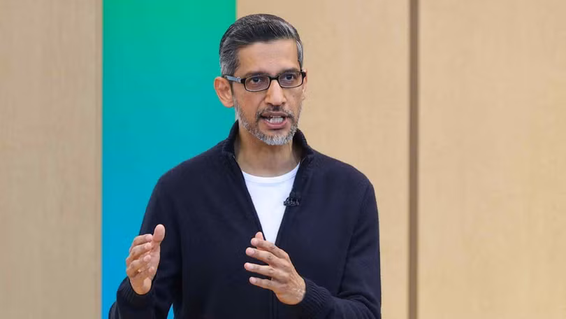 Giám đốc điều hành Google, Sundar Pichai, phát biểu tại hội nghị nhà phát triển danh tiếng của công ty ở Mountain View, California, vào ngày 19 tháng 5. Ảnh: Nikkei Asia.