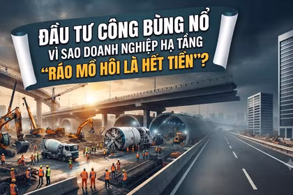 Đầu tư công bùng nổ, vì sao doanh nghiệp hạ tầng “ráo mồ hôi là hết tiền”?