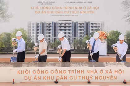 Văn Phú khởi công khu nhà ở xã hội gần 1.000 căn tại Khu đô thị Vlasta – Thủy Nguyên
