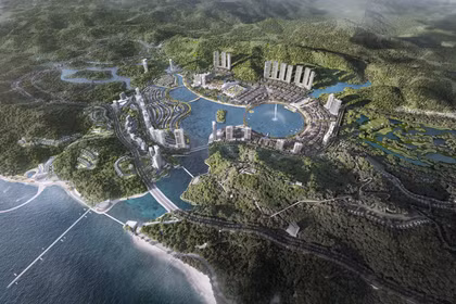 Phối cảnh dự án Khu dịch vụ du lịch phức hợp casino Vân Đồn. Ảnh: Sun Group