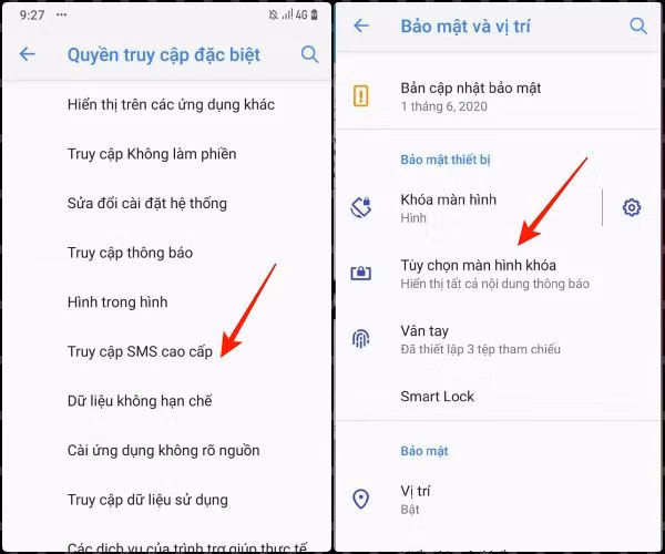 Kiểm soát quyền truy cập SMS cao cấp