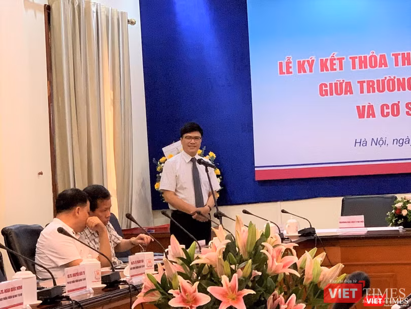 Ông Nguyễn Tuấn Hưng – Phó Vụ trưởng Vụ Tổ chức – Cán bộ khẳng định Bộ Y tế đánh giá cao sáng kiến ký kết hợp tác với các bệnh viện của Trường Đại học Y Hà Nội 