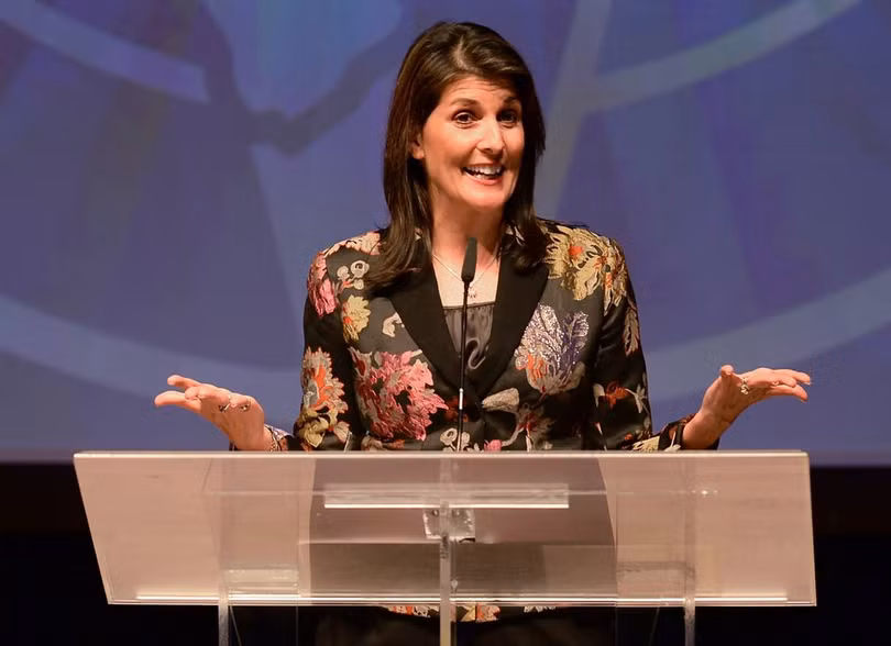 Bà Nikki Haley được coi là ứng cử viên Tổng thống của Đảng Cộng hòa trong cuộc tổng tuyển cử năm 2024. Bà Nikki Haley được coi là ứng cử viên Tổng thống của Đảng Cộng hòa trong cuộc tổng tuyển cử năm 2024.
