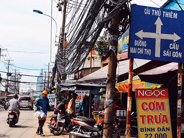 Những con đường hướng tới tương lai của Khu đô thị mới Thủ Thiêm. Ảnh: Mai Kỳ, chụp 2015.