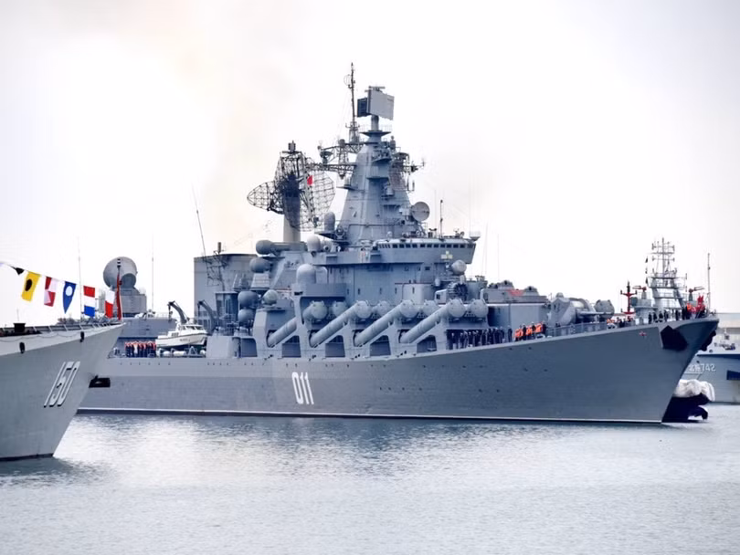 Tàu tuần dương "Varyag" của Nga tới Thanh Đảo tham gia cuộc tập trận "Liên hợp trên biển-2019".