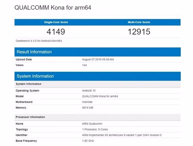 Snapdragon 865 lộ điểm hiệu năng cực mạnh trên Geekbench ảnh 2