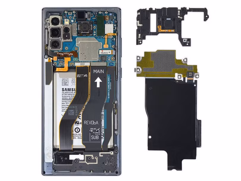 Khám phá nội thất Samsung Galaxy Note10+ 5G ảnh 2 Khám phá nội thất Samsung Galaxy Note10+ 5G