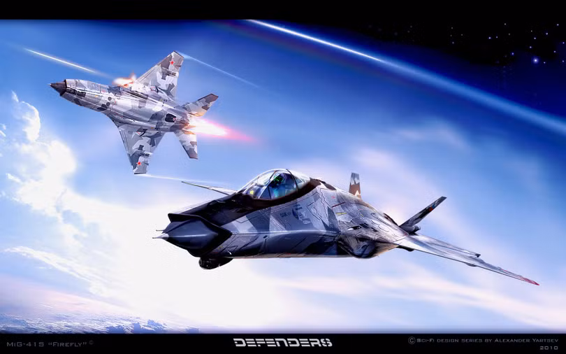 Hình vẽ giả tưởng MiG-41 của Nga (Ảnh: Đa Chiều) Hình vẽ giả tưởng MiG-41 của Nga (Ảnh: Đa Chiều)