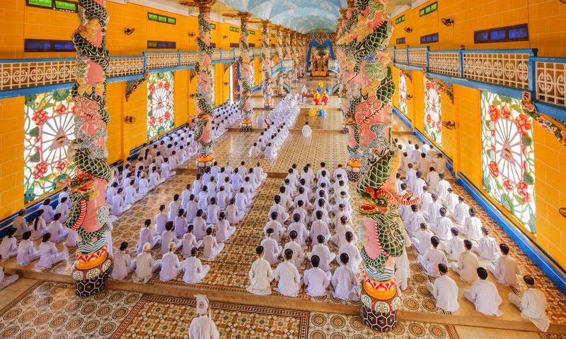 Tòa Thánh Tây Ninh. Ảnh: Shutterstock Tòa Thánh Tây Ninh. Ảnh: Shutterstock