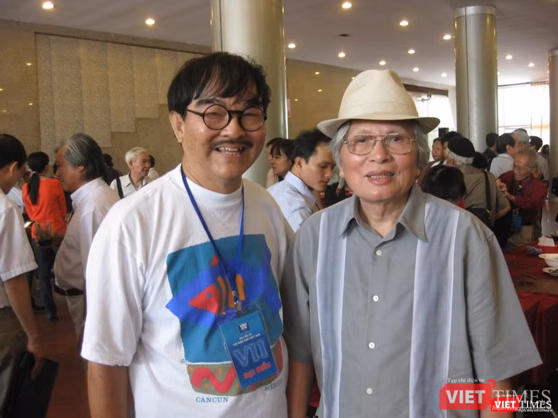 NSND Thế Anh và đạo diễn, NSND Hải Ninh (ảnh: Thanh Hằng) NSND Thế Anh và đạo diễn, NSND Hải Ninh