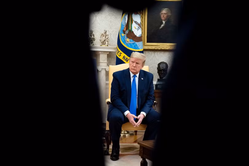 Chính quyền ông Trump đang thể hiện rõ lập trường của mình đối với các công ty đặt cơ sở sản xuất tại Trung Quốc. Ảnh: Doug Mills-Pool/Getty. Chính quyền ông Trump đang thể hiện rõ lập trường của mình đối với các công ty đặt cơ sở sản xuất tại Trung Quốc. Ảnh: Doug Mills-Pool/Getty.