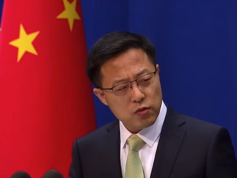 Ông Triệu Lập Kiên nói phát biểu của ông Pompeo “chứa đầy những tư duy thời Chiến tranh Lạnh” (Ảnh: RTHK). Ông Triệu Lập Kiên nói phát biểu của ông Pompeo “chứa đầy những tư duy thời Chiến tranh Lạnh” (Ảnh: RTHK).