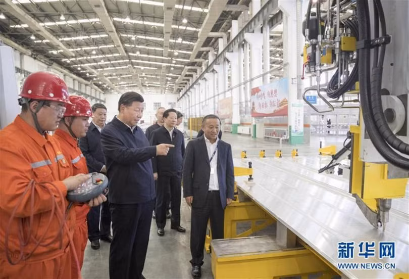 Chủ tịch Tập Cận Bình thăm Tập đoàn Trung Vượng, tháng 7/2018