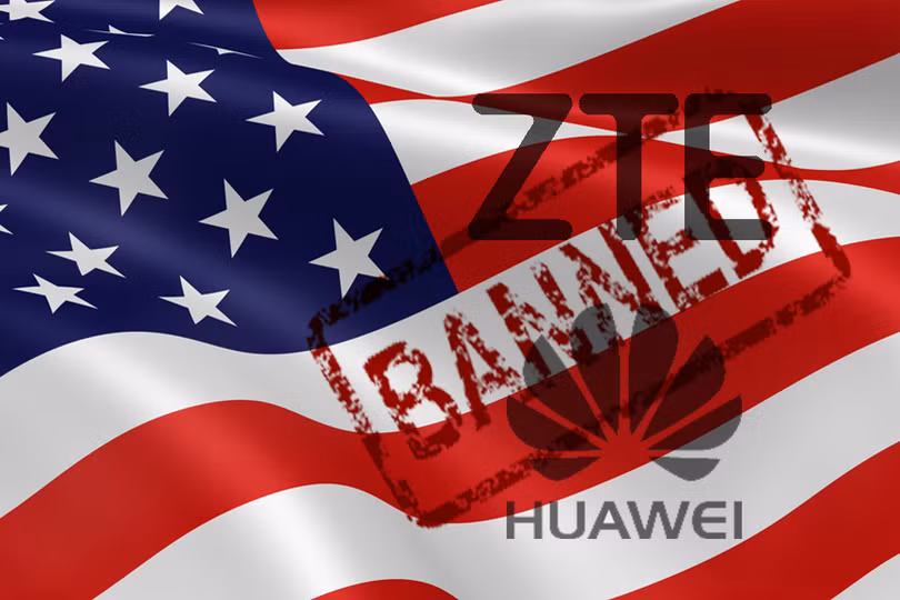 Các công ty công nghệ hàng đầu Trung Quốc Huawei và ZTE bị Mỹ cấm tham gia đấu thầu triển khai mạng 5G. Các công ty công nghệ hàng đầu Trung Quốc Huawei và ZTE bị Mỹ cấm tham gia đấu thầu triển khai mạng 5G.