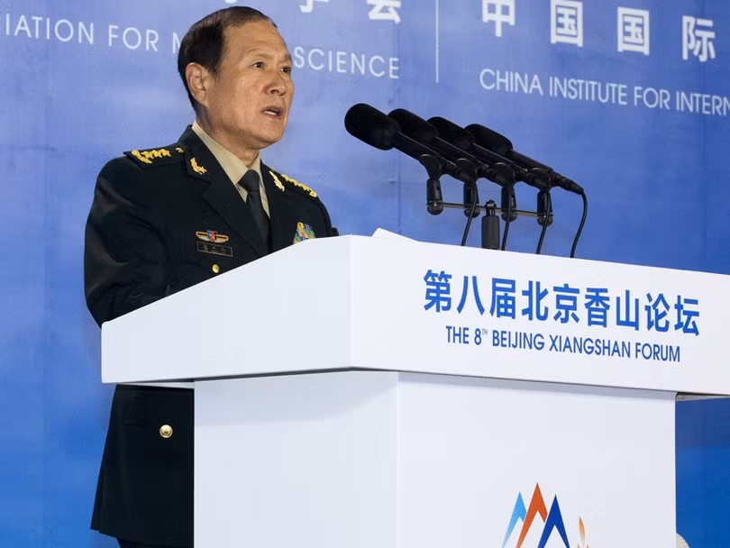Bộ trưởng Quốc phòng Trung Quốc Ngụy Phượng Hòa phát biểu tại Diễn đàn Hương Sơn lần thứ 8