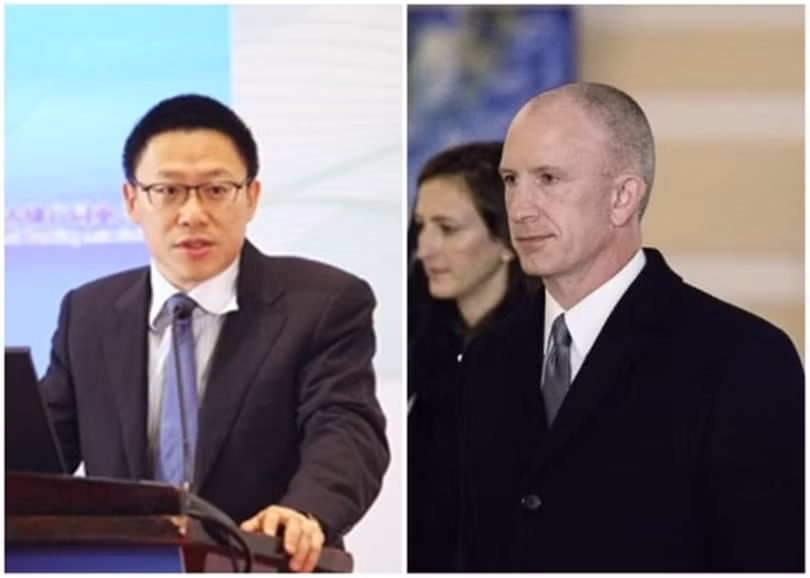 Cuộc đàm phán Trung - Mỹ cấp Thứ trưởng giữa hai ông Liêu Mân (trái) và Jeffrey Gerrish đã bị cho là kết thúc thất bại dù hai bên thông báo "có kết quả" và "có tính xây dựng" Cuộc đàm phán Trung - Mỹ cấp Thứ trưởng giữa hai ông Liêu Mân (trái) và Jeffrey Gerrish đã bị cho là kết thúc thất bại dù hai bên thông báo "có kết quả" và "có tính xây dựng"