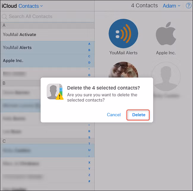 Cách xóa một hoặc nhiều số điện thoại cùng lúc trên iPhone