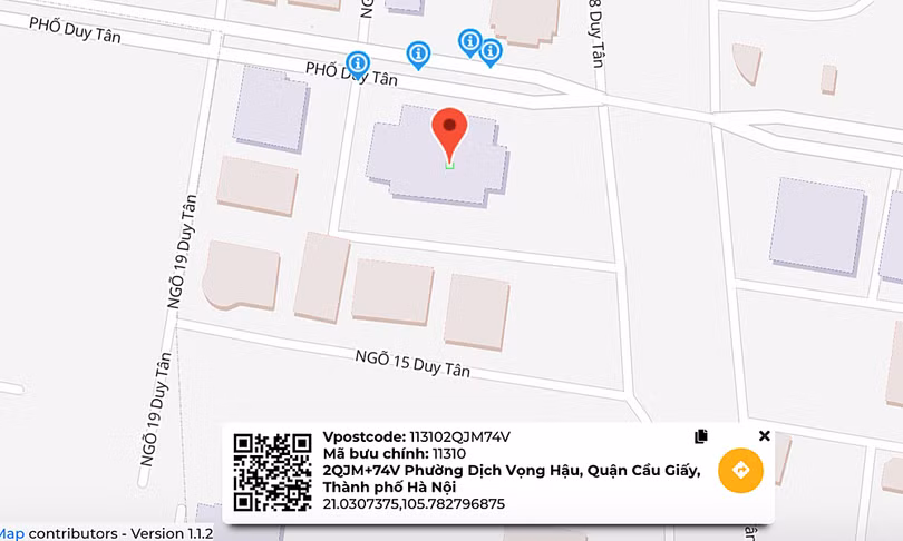 Thay vì gửi địa chỉ, người dùng có thể gửi Vpostcode để đơn vị giao nhận nắm được vị trí. 