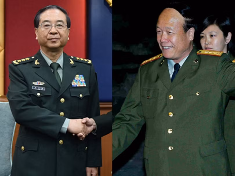 Phòng Phong Huy và "Đại Hổ" Quách Bá Hùng (phải)