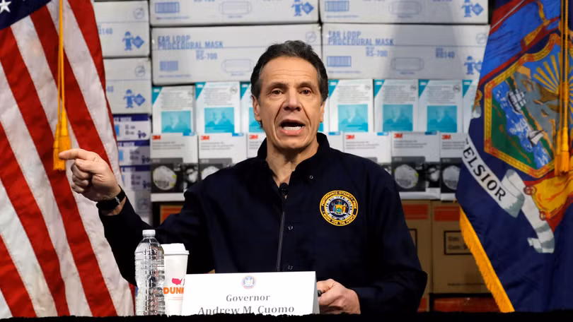 Thống đốc bang New York Cuomo: cứ 3 ngày số người bị bệnh trong bang lại tăng gấp đôi, dịch COVID-19 giống như đoàn tàu cao tốc (Ảnh: Reuters). Thống đốc bang New York Cuomo: cứ 3 ngày số người bị bệnh trong bang lại tăng gấp đôi, dịch COVID-19 giống như đoàn tàu cao tốc (Ảnh: Reuters).