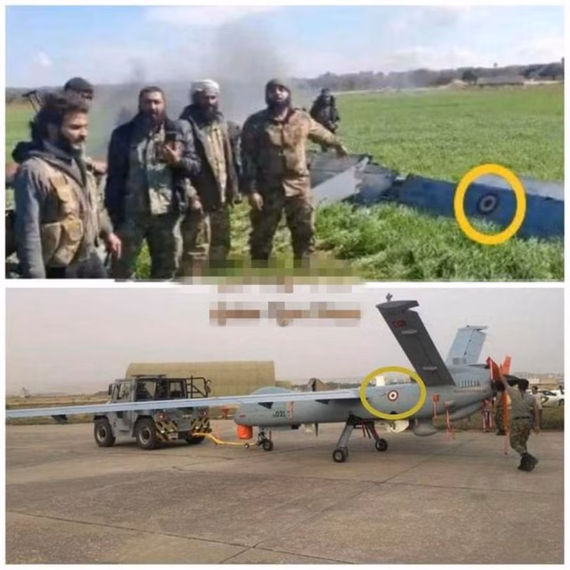 Máy bay không người lái hỗn hợp trinh sát chiến đấu Anka của Thổ Nhĩ Kỳ bị phía Syria bắn hạ (Ảnh: Sohu).