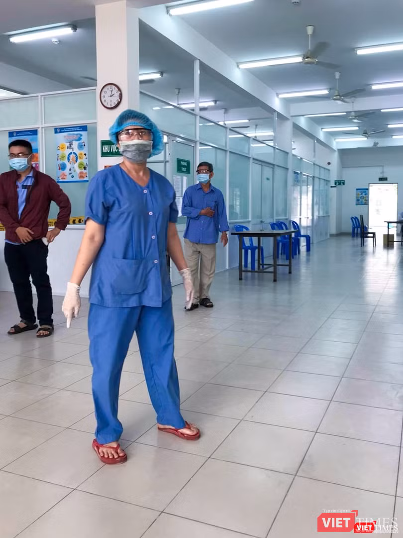 Bên trong trung tâm xét nghiệm Covid-19 ở TP.HCM. Ảnh nhân vật cung cấp. Bên trong trung tâm xét nghiệm Covid-19 ở TP.HCM. Ảnh nhân vật cung cấp.