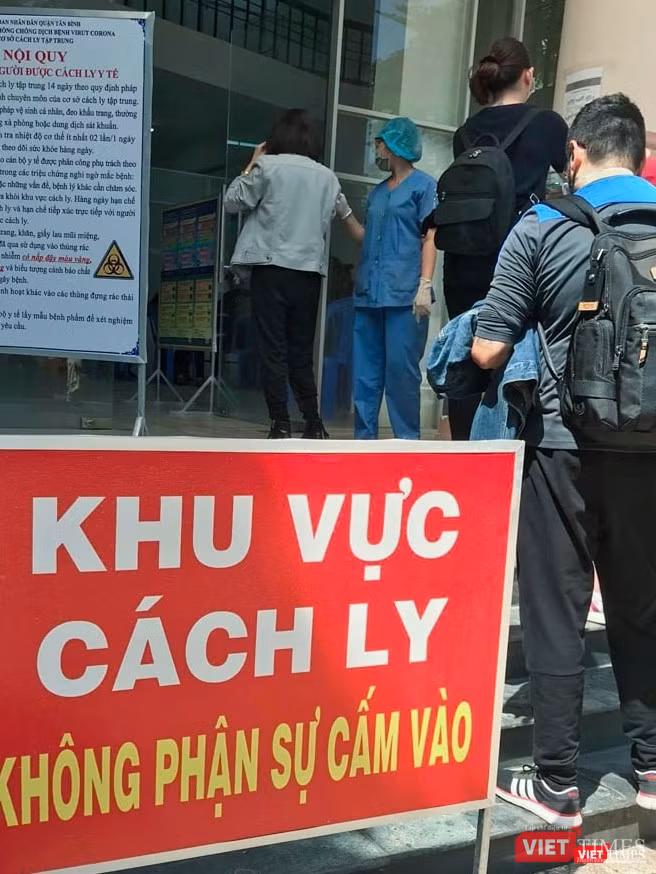 Tại trung tâm cách ly để xét nghiệm ở quận Tân Bình (TP.HCM). Ảnh nhân vật cung cấp. Tại trung tâm cách ly để xét nghiệm ở quận Tân Bình (TP.HCM). Ảnh nhân vật cung cấp.