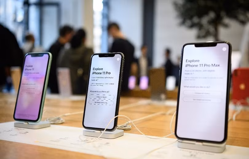 Các mẫu iPhone 11. (Nguồn: Getty Images) Các mẫu iPhone 11. (Nguồn: Getty Images)