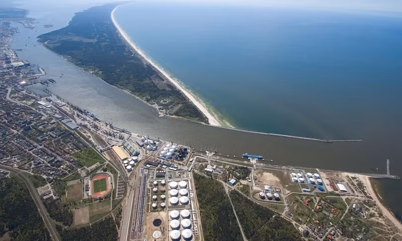 Dự án cải tạo cảng nước sâu Klaipeda của Lithuania do Trung Quốc đầu tư đã bị chính phủ nước này gác lại (Ảnh: cruisemapper).