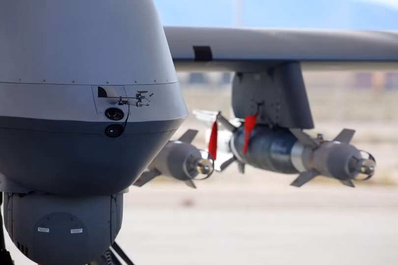 UAV MQ-9 Reaper mang tên lửa "Lửa Địa ngục" uy lực sát thương rất mạnh (Ảnh: Đa Chiều).