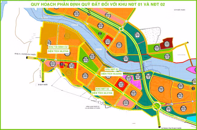 Ranh giới khu NĐT thực hiện 2 dự án (Nguồn: binhdinhinvest.gov.vn)