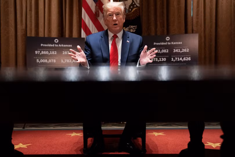 Ngày 21/5 (giờ Washington), ông Donald Trump tuyên bố sẽ đáp trả mạnh mẽ việc Trung Quốc ban bố Luật An ninh Quốc gia với Hồng Kông (Ảnh: AP).