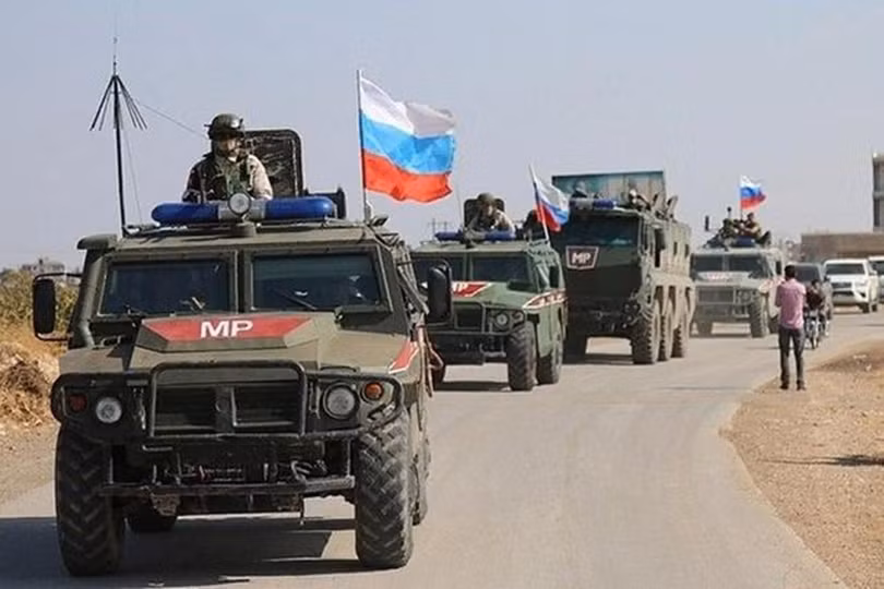 Quân cảnh Nga tuần tra ở biên giới Syria - Thổ Nhĩ Kỳ