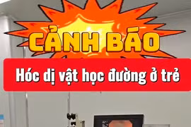 Dị vật là đầu bút được lấy ta từ phế quản bệnh nhân.