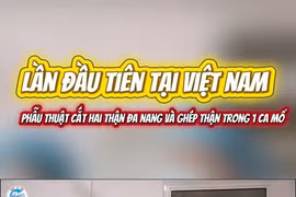 Khối u thận đa nang nặng gần 10 kg được lấy ra từ cơ thể bệnh nhân.