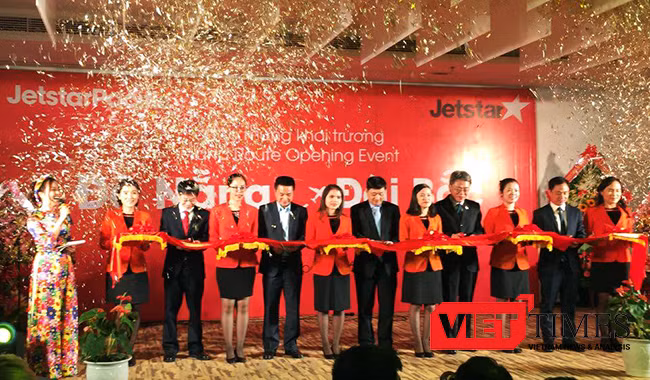 Ngày 2/12, hãng hàng không Jetstar Pacific chính thức khai trương đường bay thẳng giữa Đà Nẵng-Đài Bắc (Taipei, Đài Loan) và ngược lại