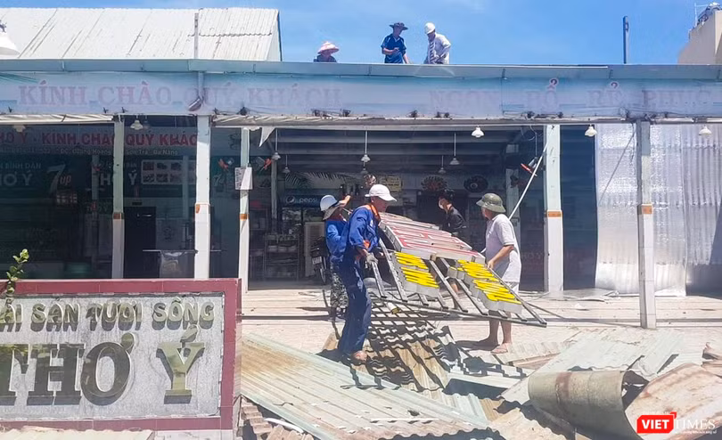 Thơ Ý-một trong những nhà hàng hải sản có tiếng của Đà Nẵng bị tháo dỡ do vi phạm vầ trật tự xây dưng