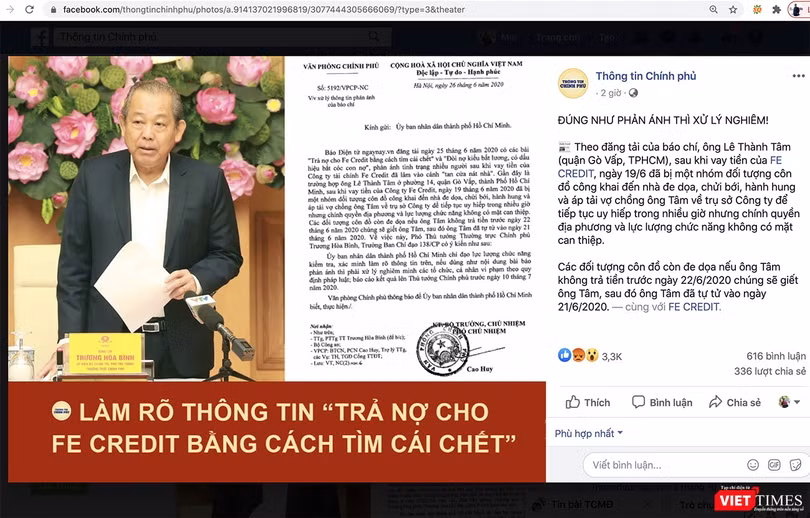 Cộng đồng mạng “nóng” chuyện trả nợ cho Fe Credit bằng cách tìm cái chết