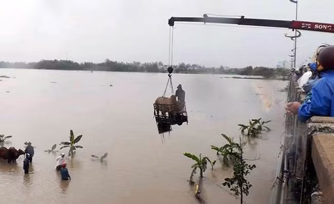 Thắt lòng, bức ảnh, rốn lũ, Bình Định, thiệt hại, mưa lũ, ngập chìm, VietTimes