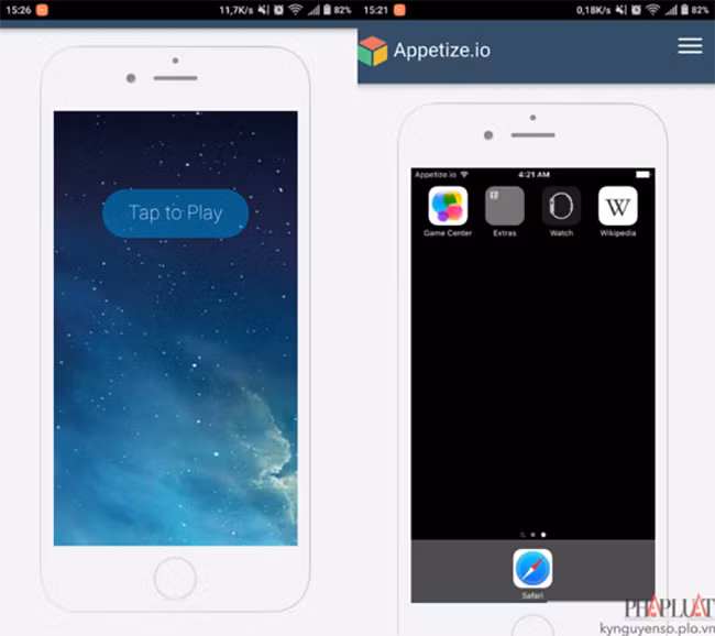 Appetize, Cider và iEMU là 3 trình giả lập cho phép người dùng có thể mở các ứng dụng iOS trên smartphone Android chỉ với vài thao tác đơn giản.