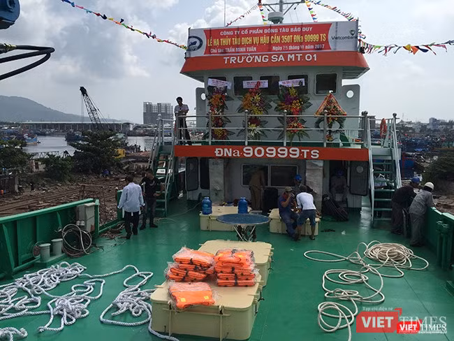 Đà Nẵng: Hạ thủy tàu dịch vụ hậu cần nghề cá vỏ thép lớn nhất miền Trung ảnh 3