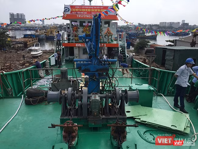 Đà Nẵng: Hạ thủy tàu dịch vụ hậu cần nghề cá vỏ thép lớn nhất miền Trung ảnh 4