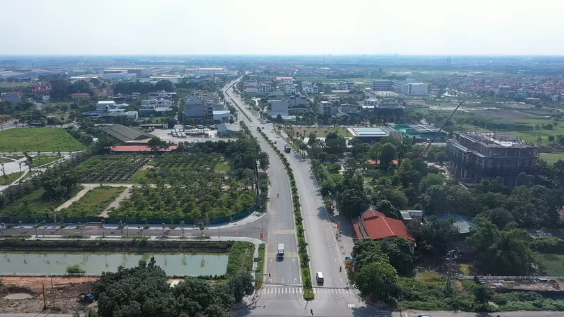 Một góc xã Phúc Thịnh, Hà Nội.