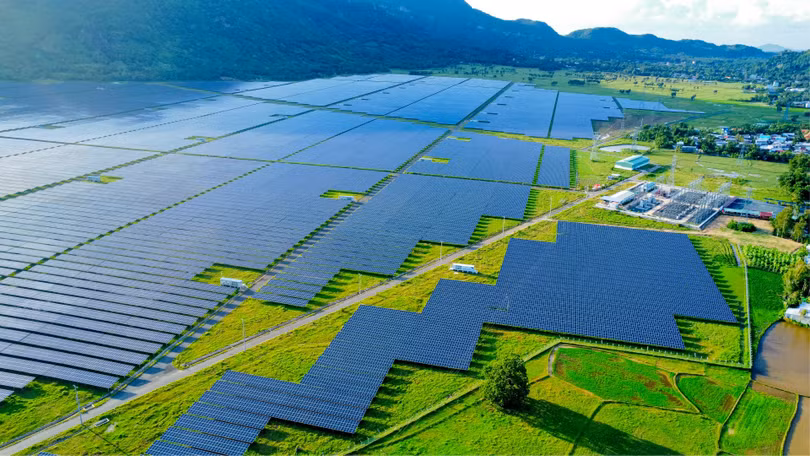 Một dự án điện mặt trời của Sao Mai Group đi vào vận hành