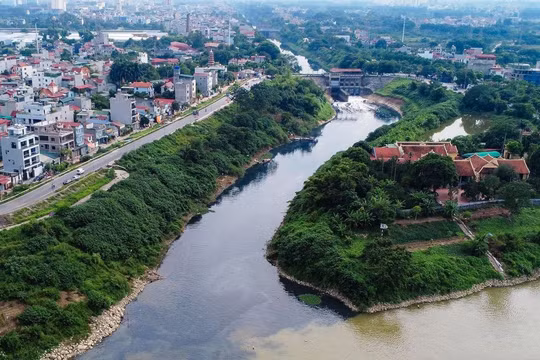 Sông Nhuệ trên địa bàn Hà Nội.