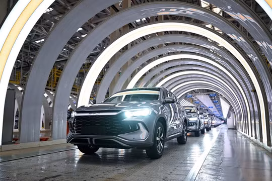 BYD đang tích hợp hệ thống karaoke vào các mẫu xe cao cấp mới. Ảnh: Xinhua.